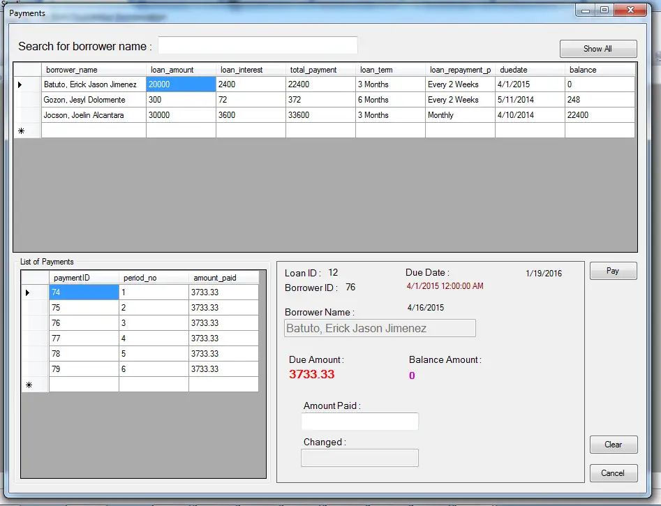 Life Bank Finance Lending System