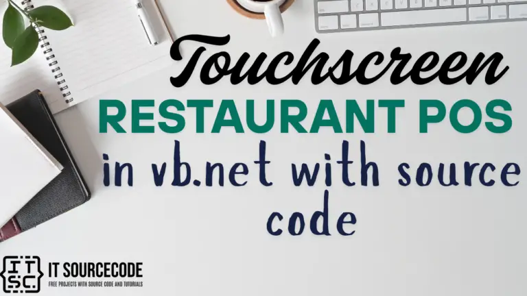 Touchscreen Restaurant POS in vb.net with source code