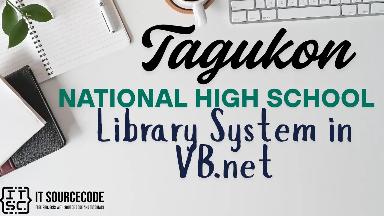 Tagukon National High School Library System in VB.net