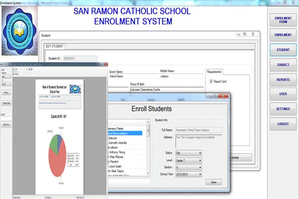 high school Enrolment System