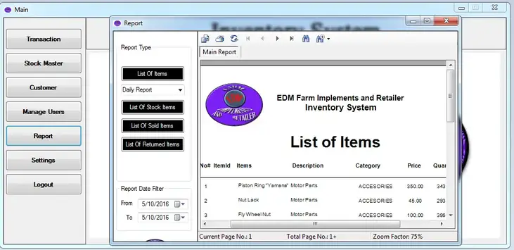 Sales and Inventory management System in vb.net