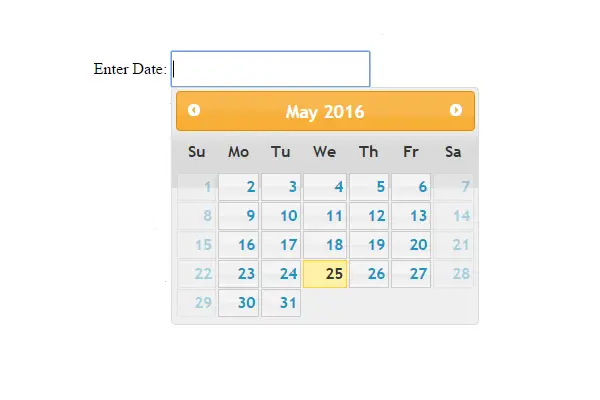 example jquery datepicker setdate