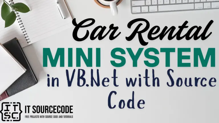 Car Rental Mini System in VB.Net with Source Code