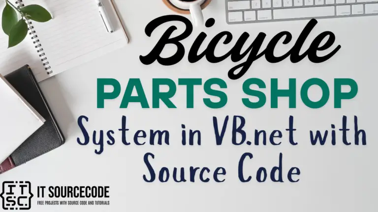Bicycle Parts Shop System in VB.Net with Source Code