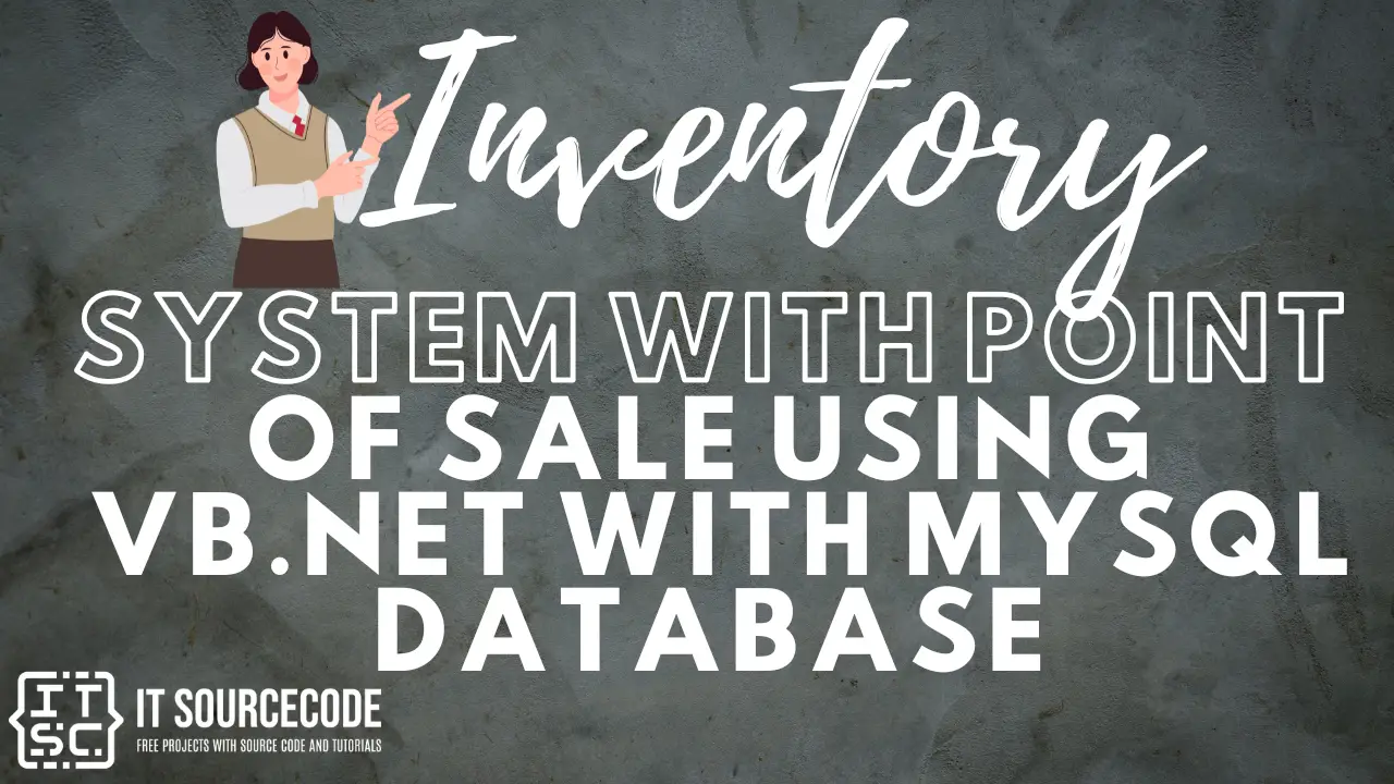 Inventory system with point of sale using VB.Net with MySQL database
