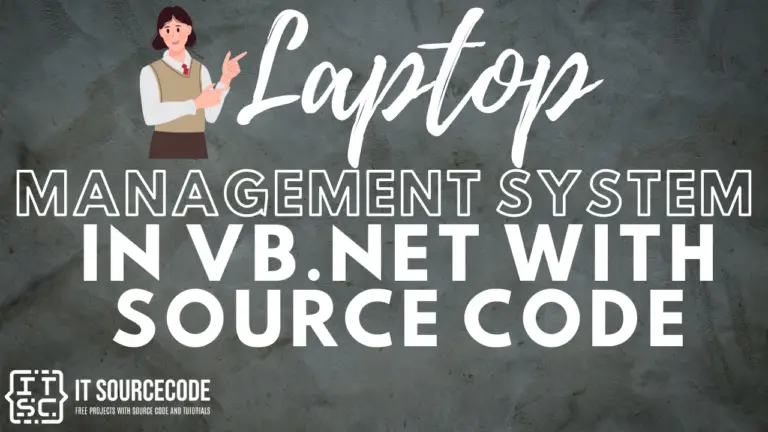 Laptop Management System in VB.Net with source code
