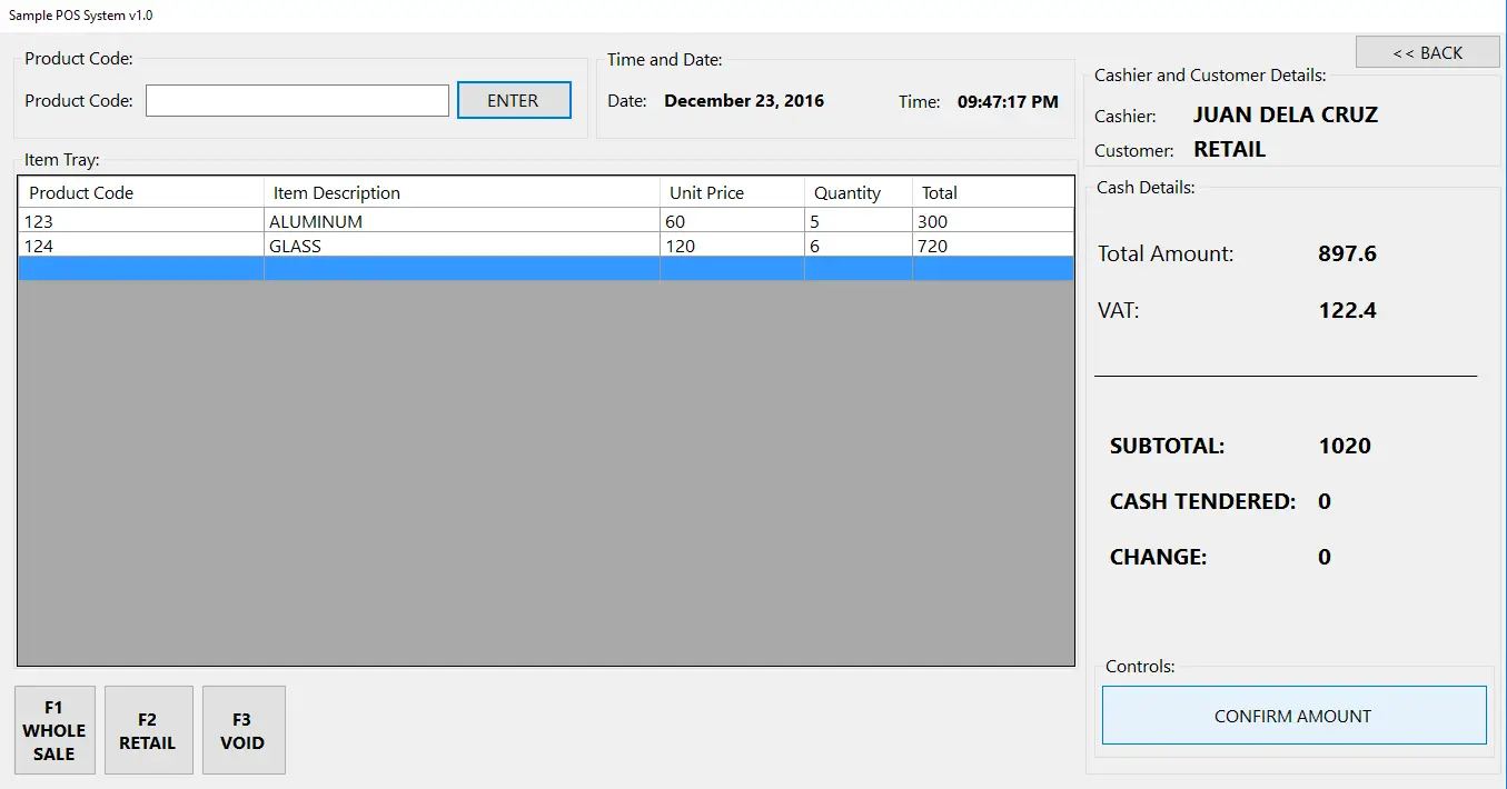 inventory system