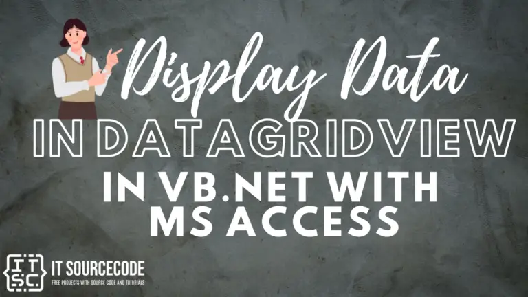 Display Data In DataGridView in VB.Net with MS Access