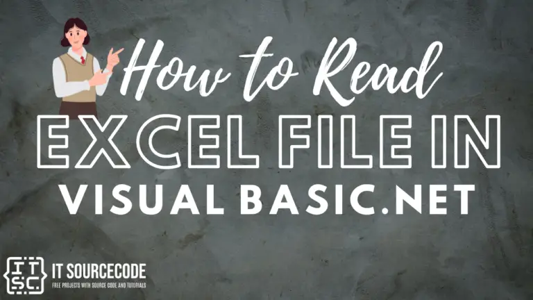 How to Read Excel File in Visual Basic.Net