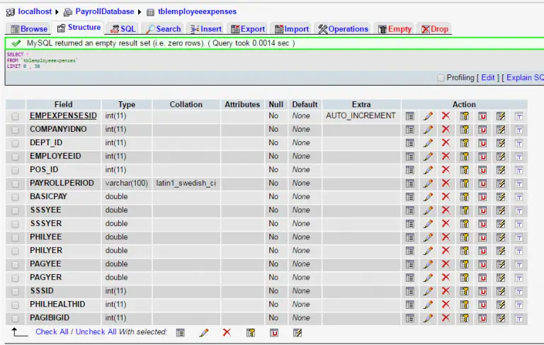 103 - Payroll System Database Design Using Mysql 2019