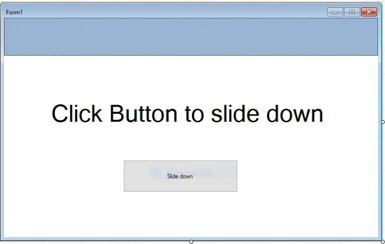 Sliding Panel Using Vb.Net