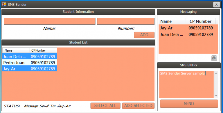 SMS Sender Source Code using VB.Net