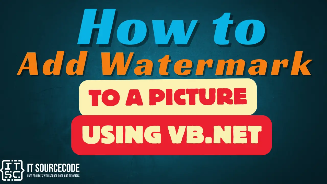 How to Add Watermark to a Picture Using VB.Net