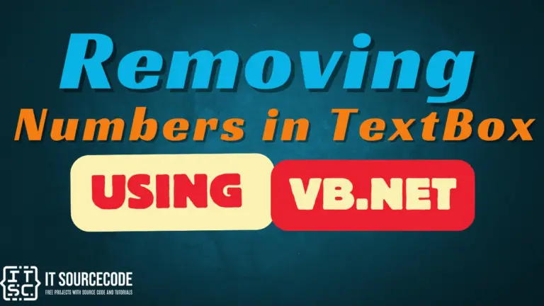 Removing Numbers in TextBox Using VB.Net