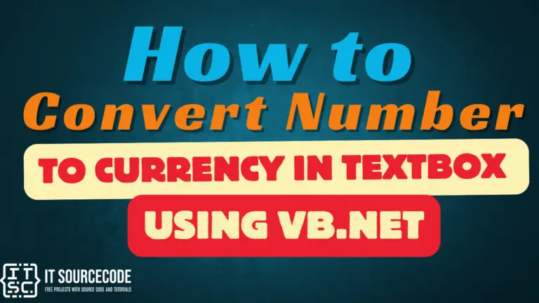 How to Convert Number to Currency in TextBox Using VB.Net