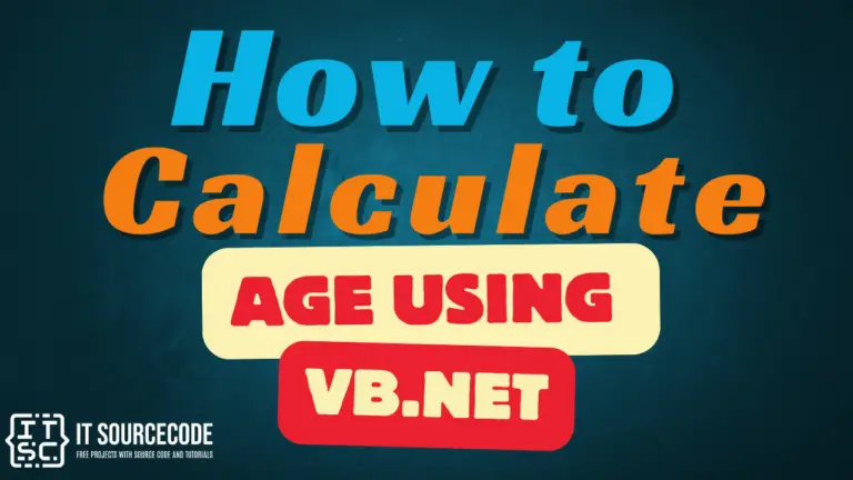 How to Calculate Age Using VB.Net