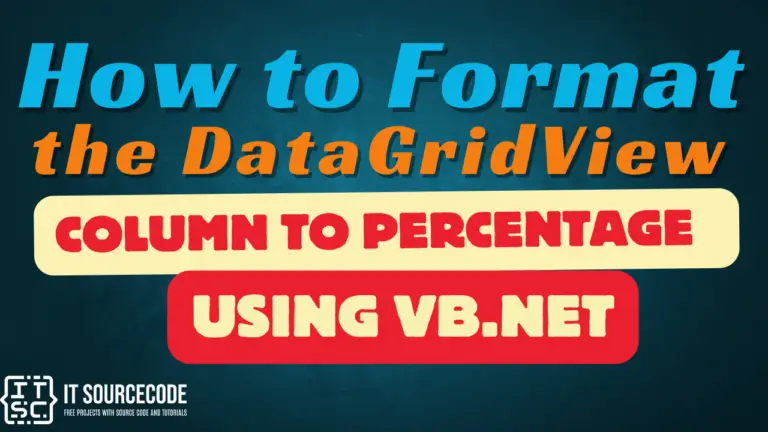 How to Format the DataGridView Column to Percentage Using VB.Net