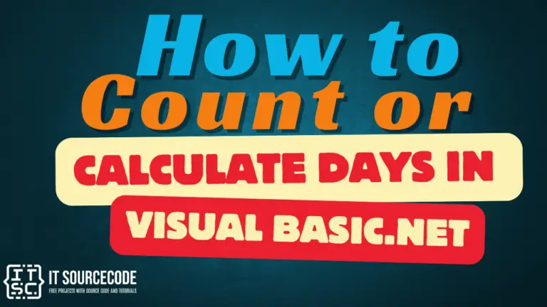 How to Count or Calculate Days in Visual Basic.Net