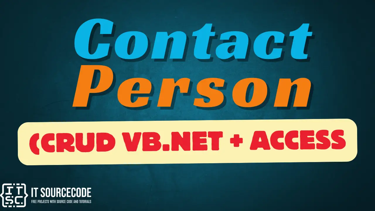 Contact Person (CRUD VB.Net + Access)