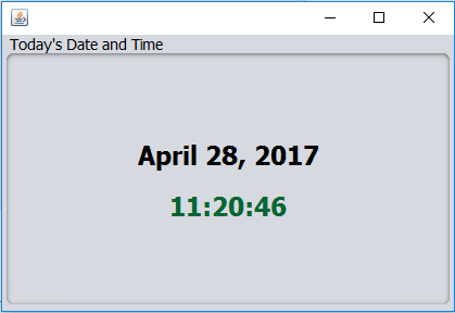 Load Current Date/Time Using Java