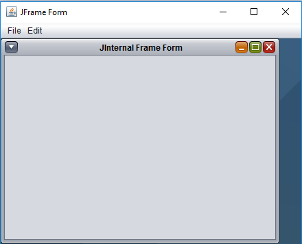 Display Internal Frame Form into Desktop Pane in Java