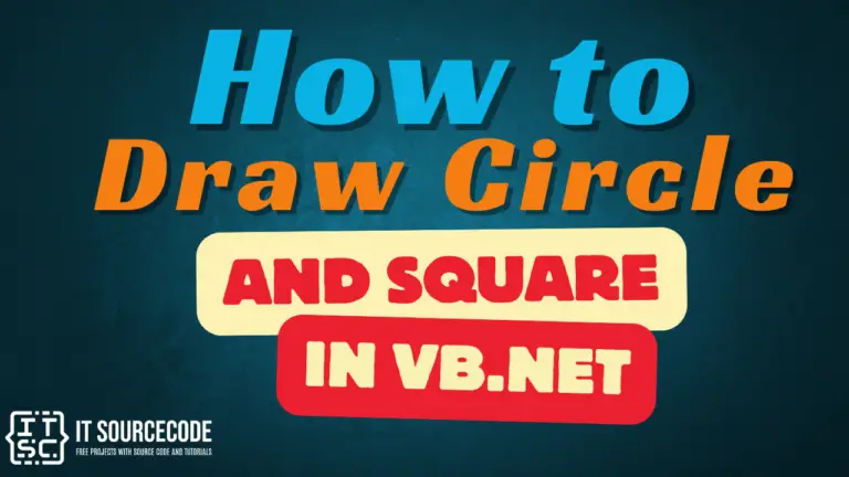 How to Draw Circle and Square in VB.Net