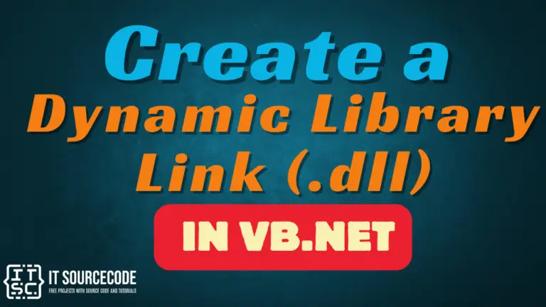 Create a Dynamic Library Link (.dll) in VB.Net