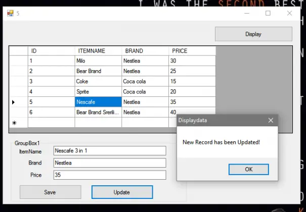 Updating Records In MS Access Using VB Net 2022