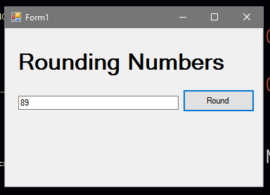 How to Round a Number in VB.Net