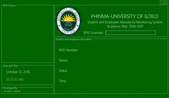 Attendance System using RFID in VB.Net and mySQL