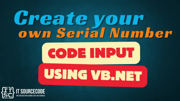 Create your Own Serial Number Code Input Using VB.Net
