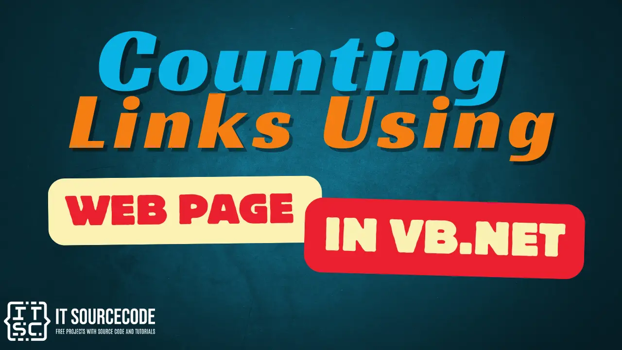 Counting Links Using Web Page In VB.Net