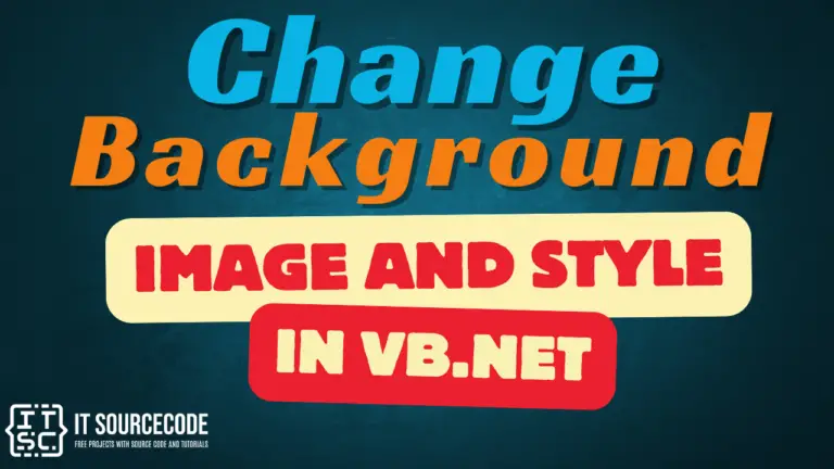 Change Background Image and Style in VB.Net