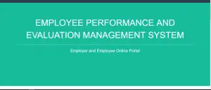 Employee Performance and Evaluation Management System using PHP