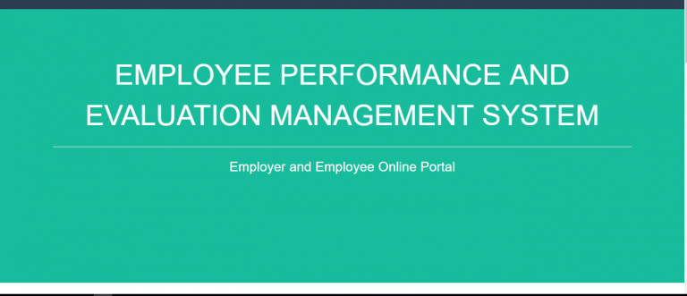 Employee Performance and Evaluation Management System using PHP