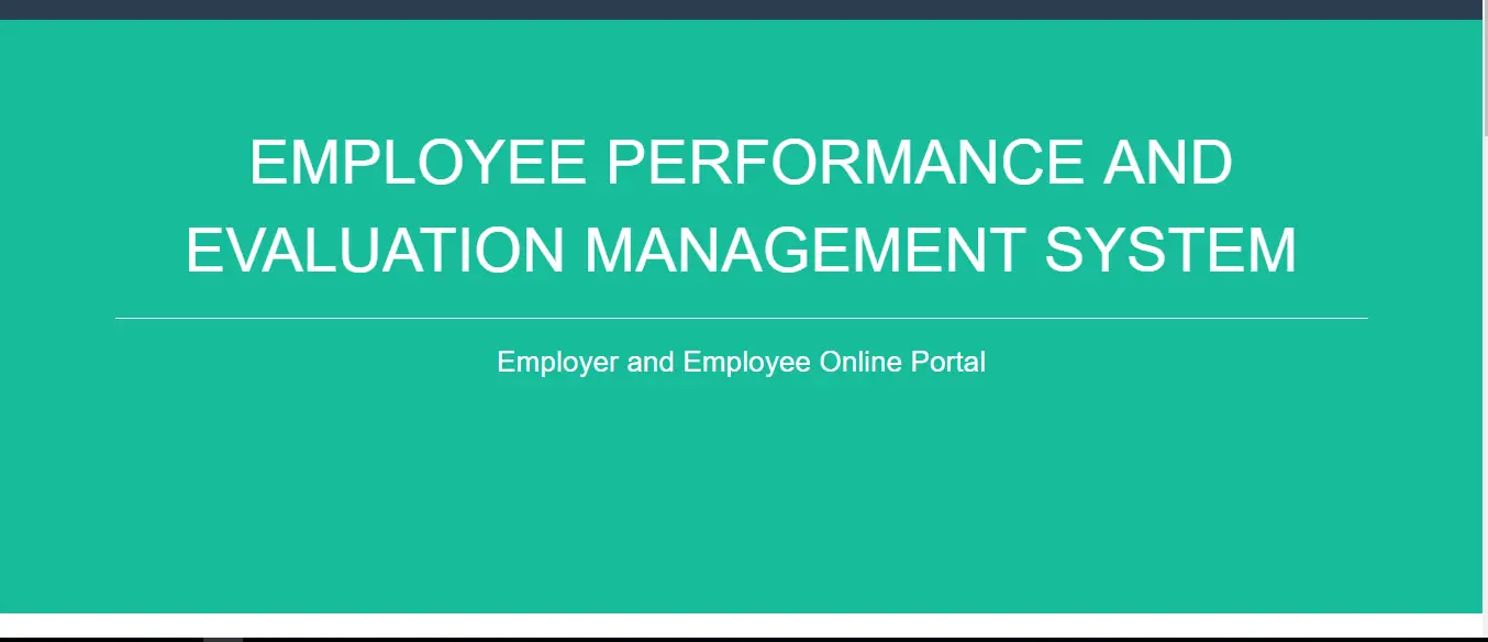 Employee Performance and Evaluation Management System using PHP