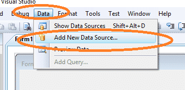 add new Datasource