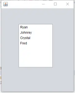 Populate Database Values in Java List Component using Java Tutorial