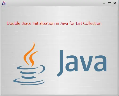 Double Brace Initialization in Java for List Collection