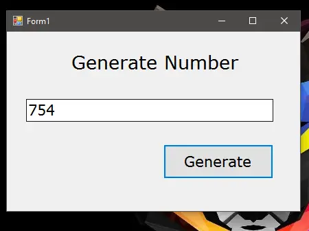 How to Generate Random Numbers in VB.Net