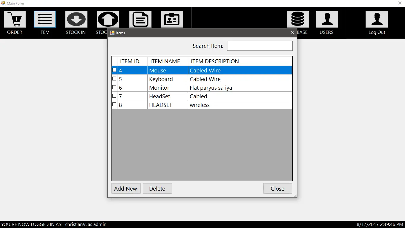 Computer Hardware Inventory System using MYSQL in VB.Net