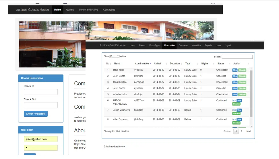 Online Hotel Reservation System in PHP Projects with Source Code [2019]