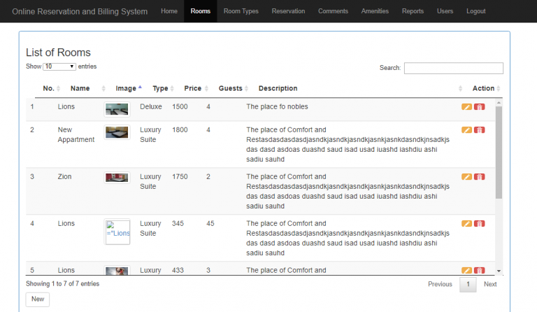 Free Hotel Reservation System Source Code Using PHP PDO