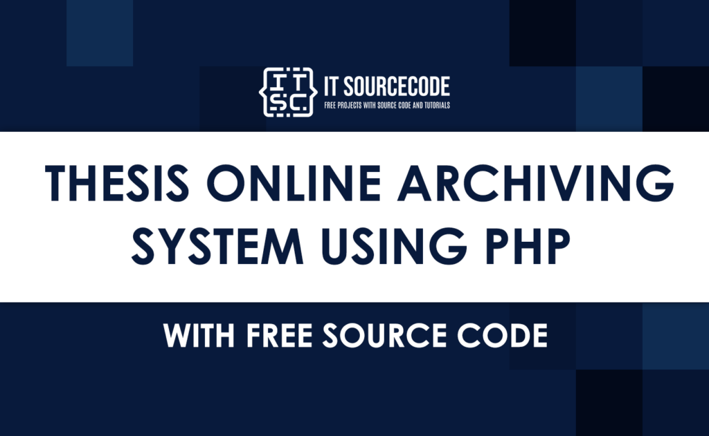 thesis online archiving system