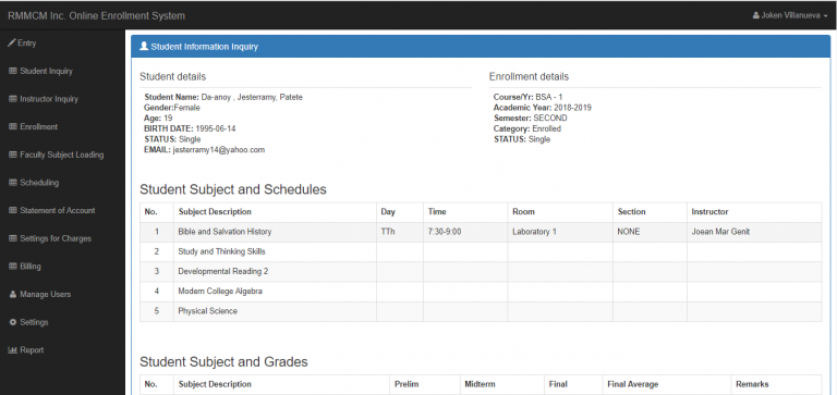 Online Enrollment System Complete Source Code