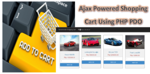 Ajax Shopping Cart PHP PDO