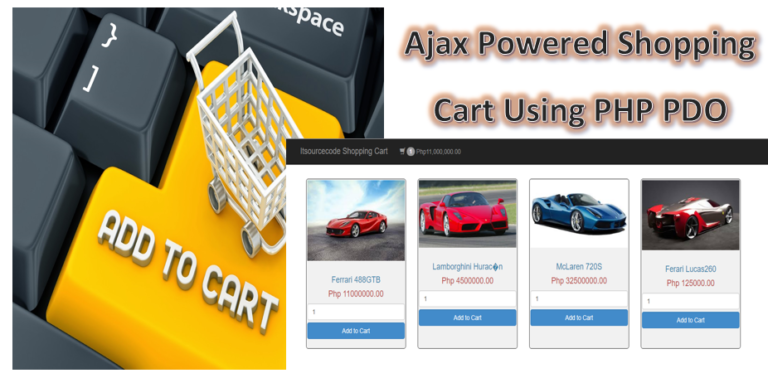 Ajax Shopping Cart PHP PDO