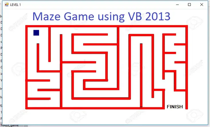 Maze Game in Visual Basic 2013