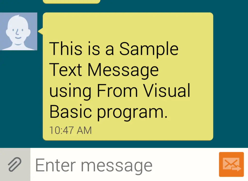 send text message vb.net