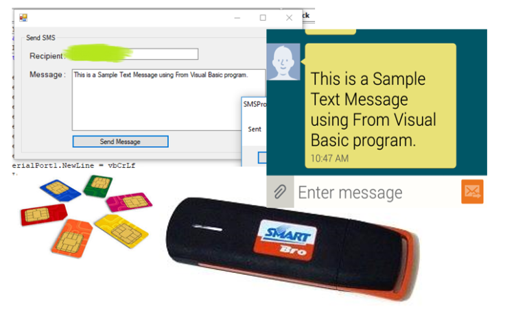 send text message vb.net